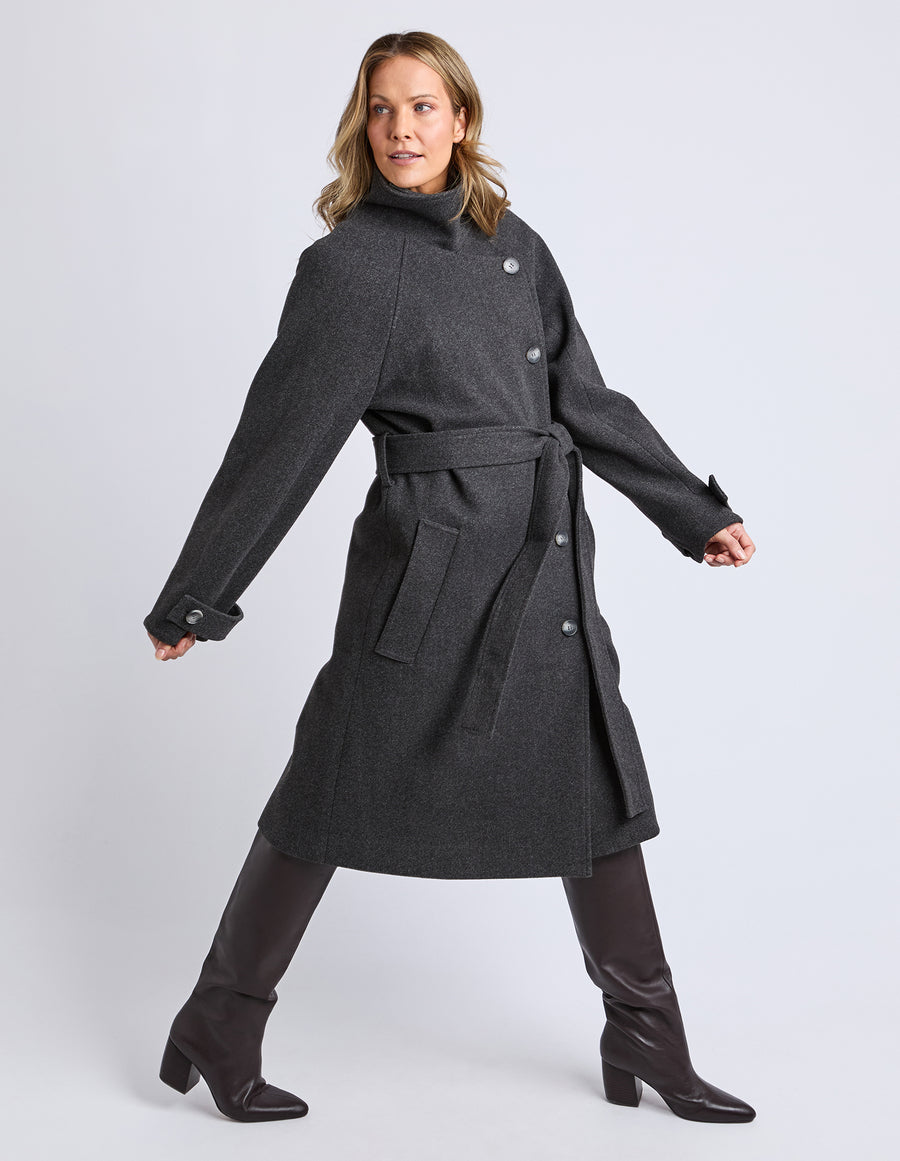 Elm Lifestyle II CAROLINE Coat - charcoal grey