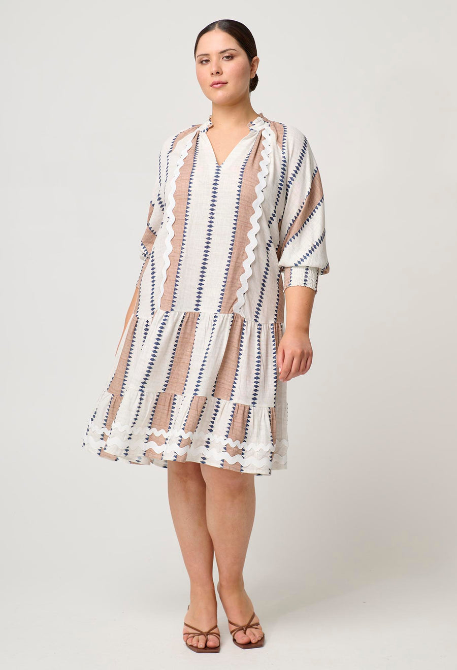 Oncewas II CAYMAN Stripe Dress