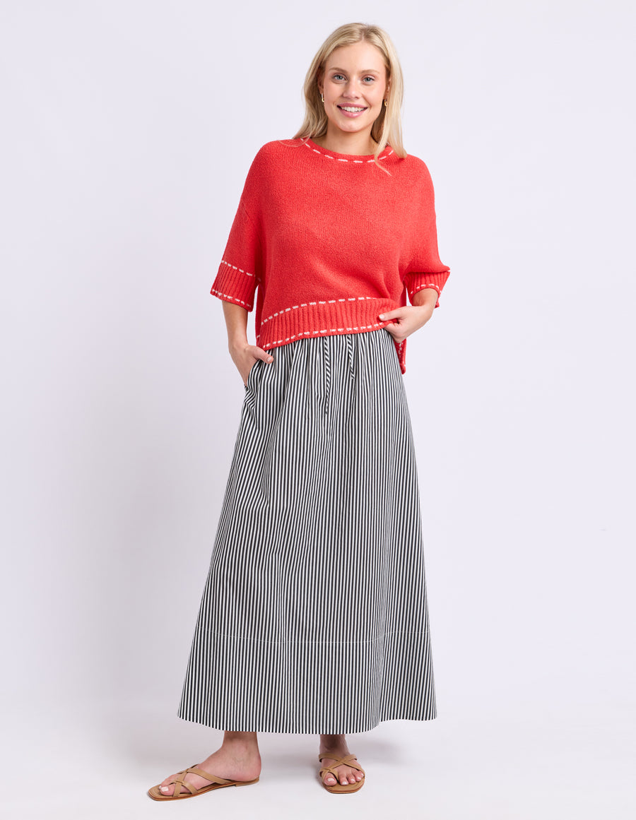 Elm Lifestyle II THE WILLOW Skirt - black stripe