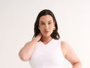 Holly High V Tank - White