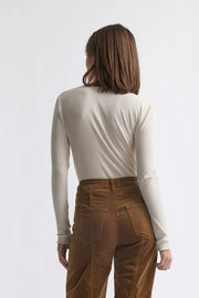 Kireina II HEATHER Ribbed Top - vanilla