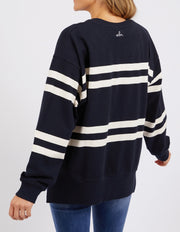 Elm Lifestyle II ALLEGRA Crew - Navy White stripe