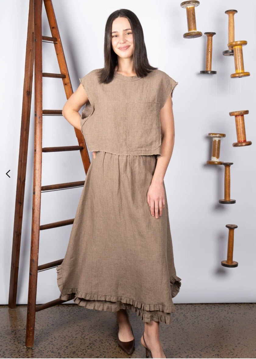 Maud Dainty II NETTA SKIRT LINEN - Rock