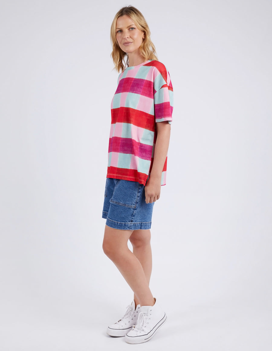 Elm Lifestyle II MONOCO Check Tee - Multicoloured