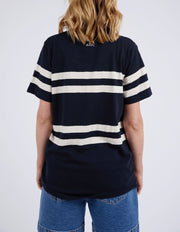 Elm Lifestyle II ALLEGRA Short Sleeve Tee - White/Navy