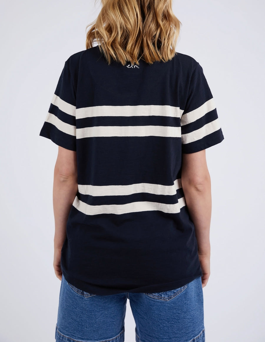 Elm Lifestyle II ALLEGRA Short Sleeve Tee - White/Navy