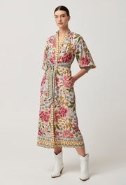 Oncewas II CARMEN Placement Print Maxi Dress