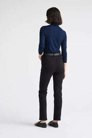 Toorallie Merino Turtle Neck Merino Tee Navy