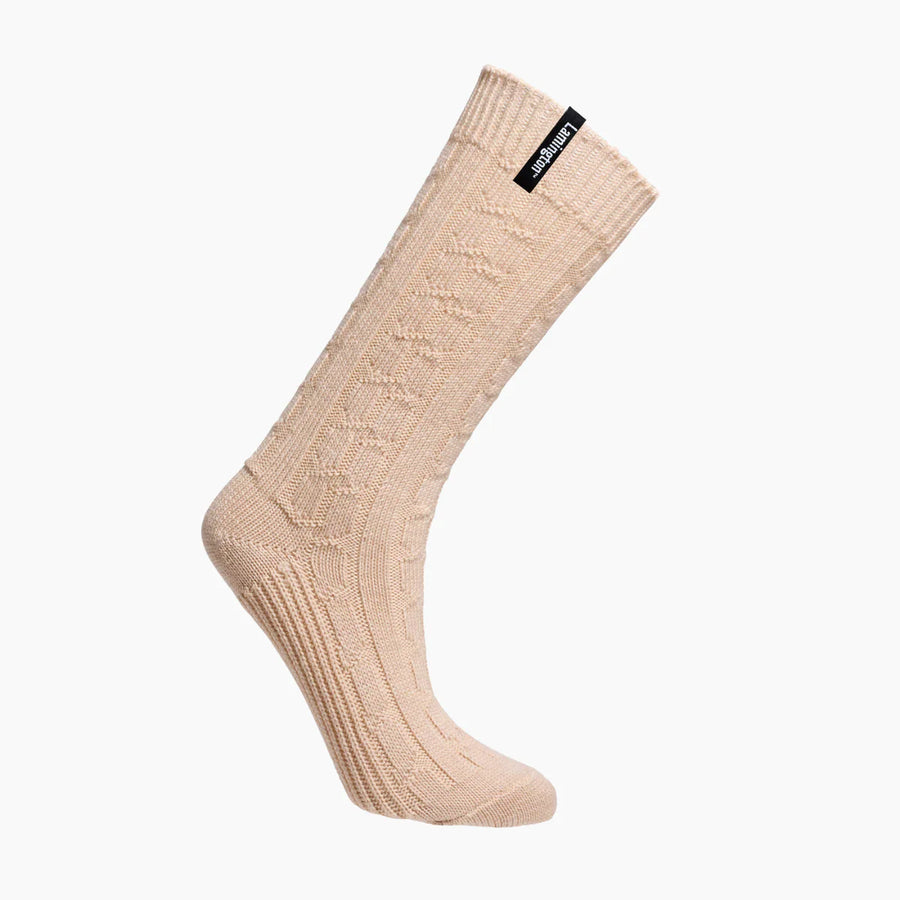 Lamington II MERINO Wool Sunday Socks Chunky Cable Knit - Opito