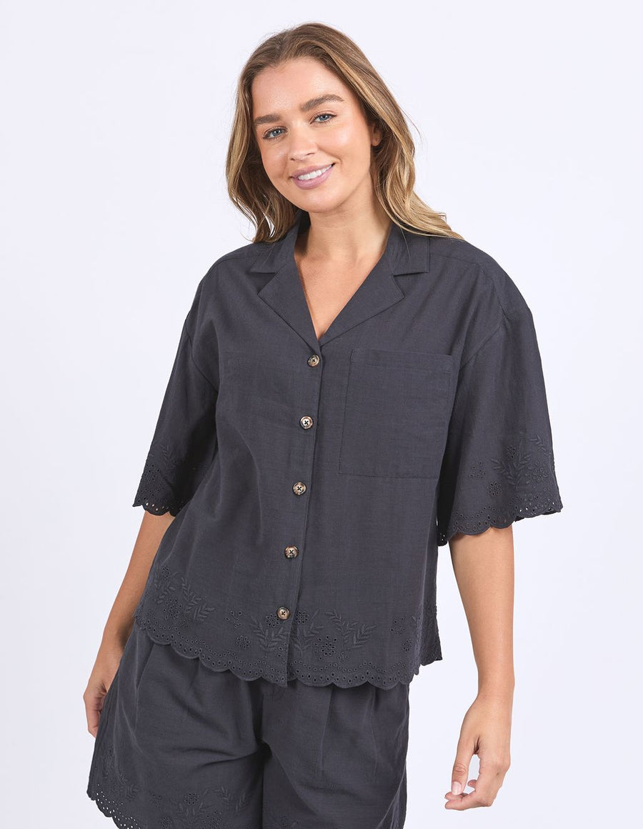 FOXWOOD II Madeleine Shirt - black