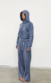 Pinky & Kamal II ACID ZIP UP HOODLE - Sky