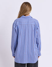 Foxwood II ALBA Stripe Shirt - c-blue