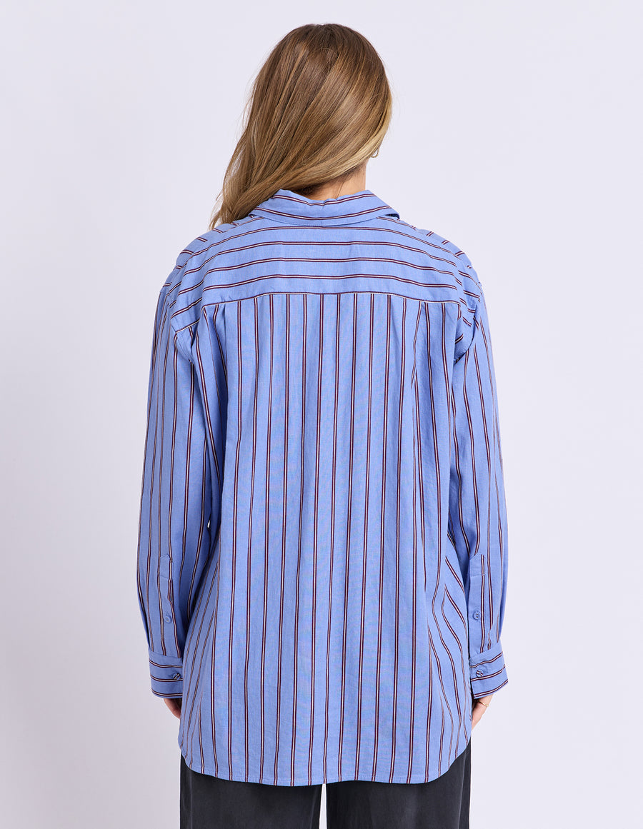 Foxwood II ALBA Stripe Shirt - c-blue