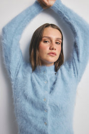 World Of Nomads II BELLA Cashmere Cardigan - Sky