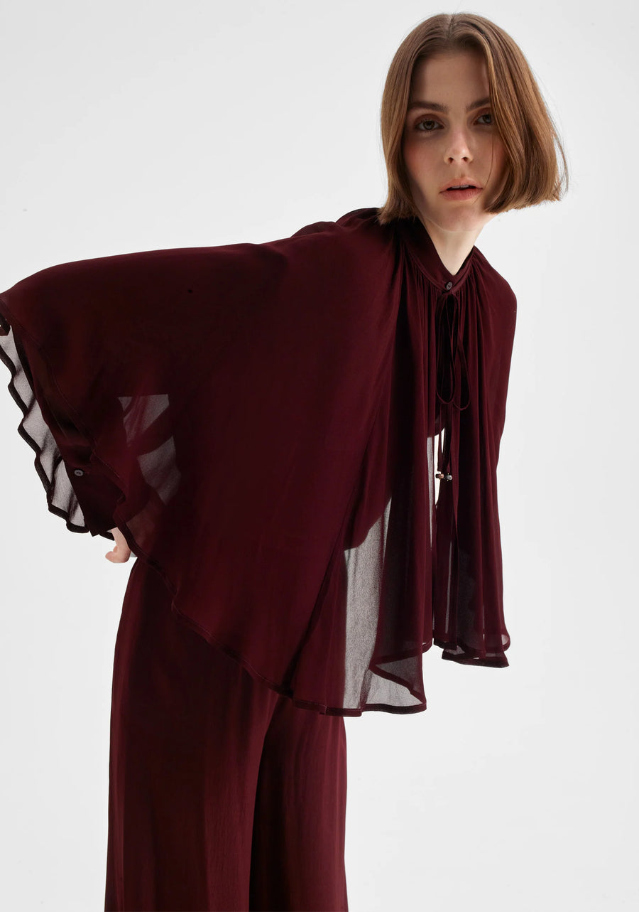 Morrison II MIRANDA Cape Shirt - Pinot