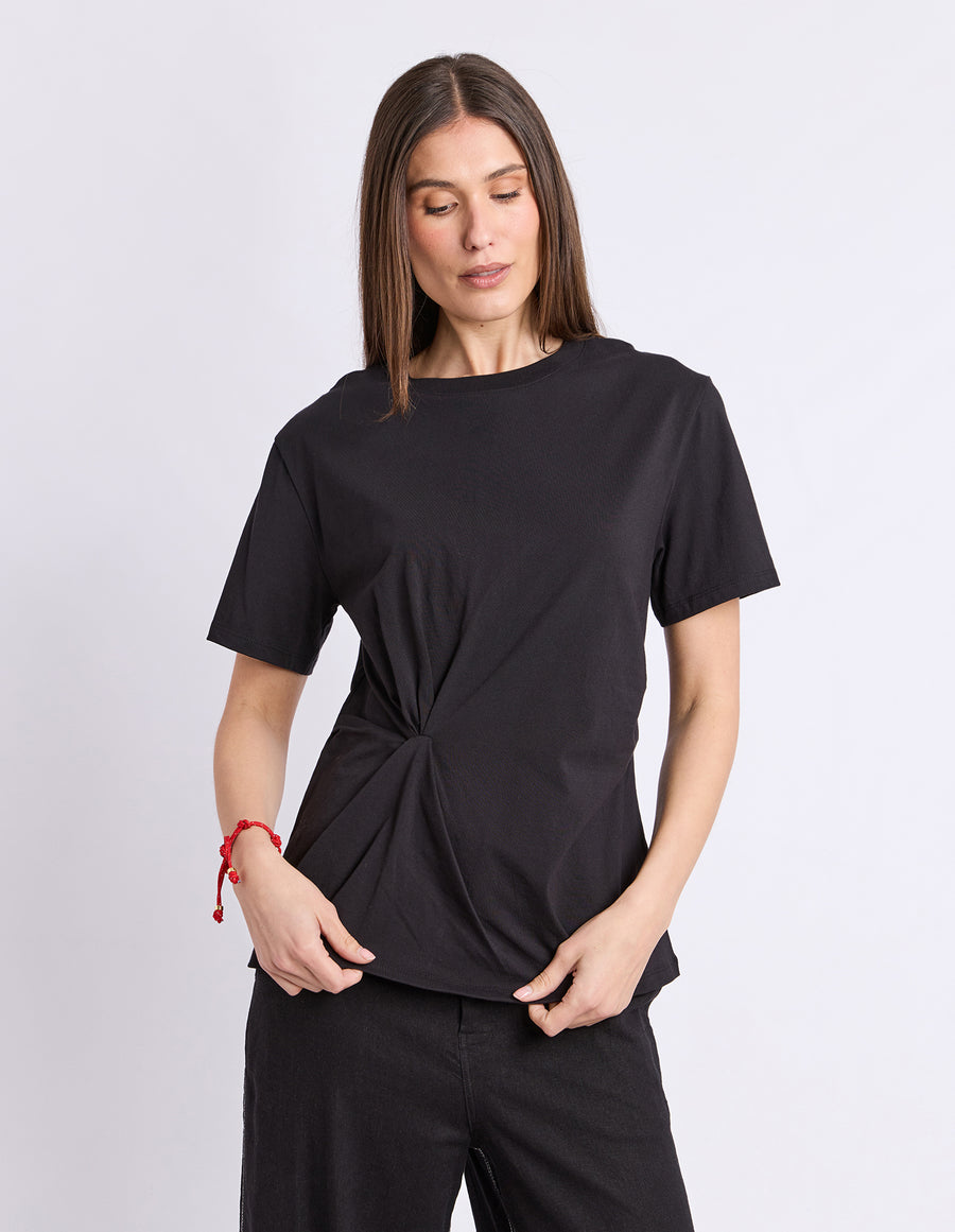 Foxwood II TIED TEE - Black