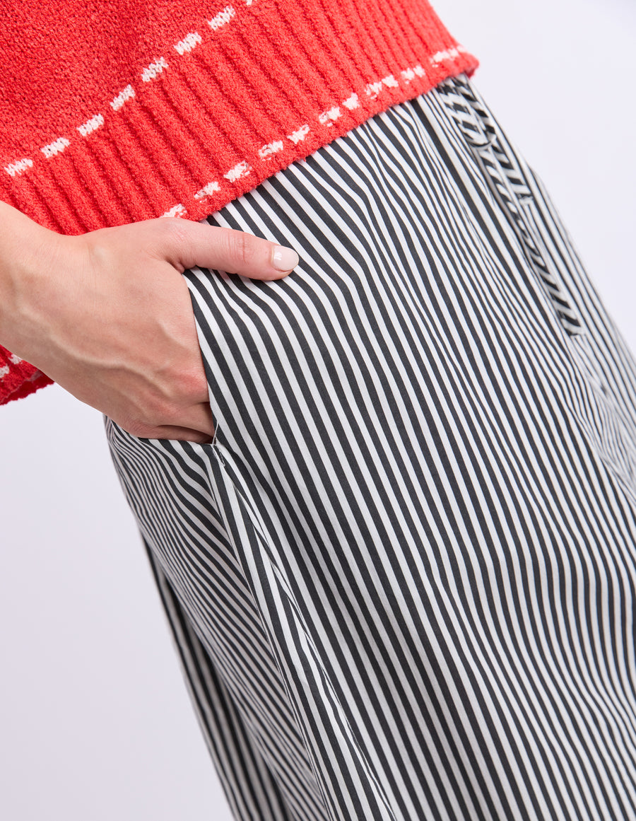 Elm Lifestyle II THE WILLOW Skirt - black stripe