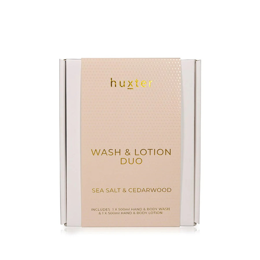 Huxter II Wash & Lotion Duo - Neutral - Sea Salt & Cedarwood