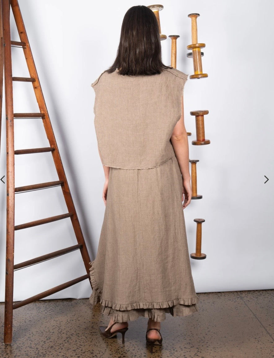 Maud Dainty II NETTA SKIRT LINEN - Rock