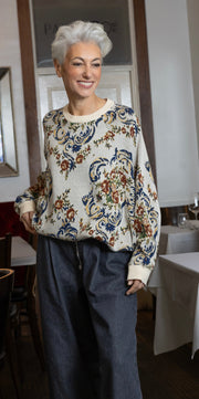Maud Dainty II CHAISE JUMPER KNIT - Flowers