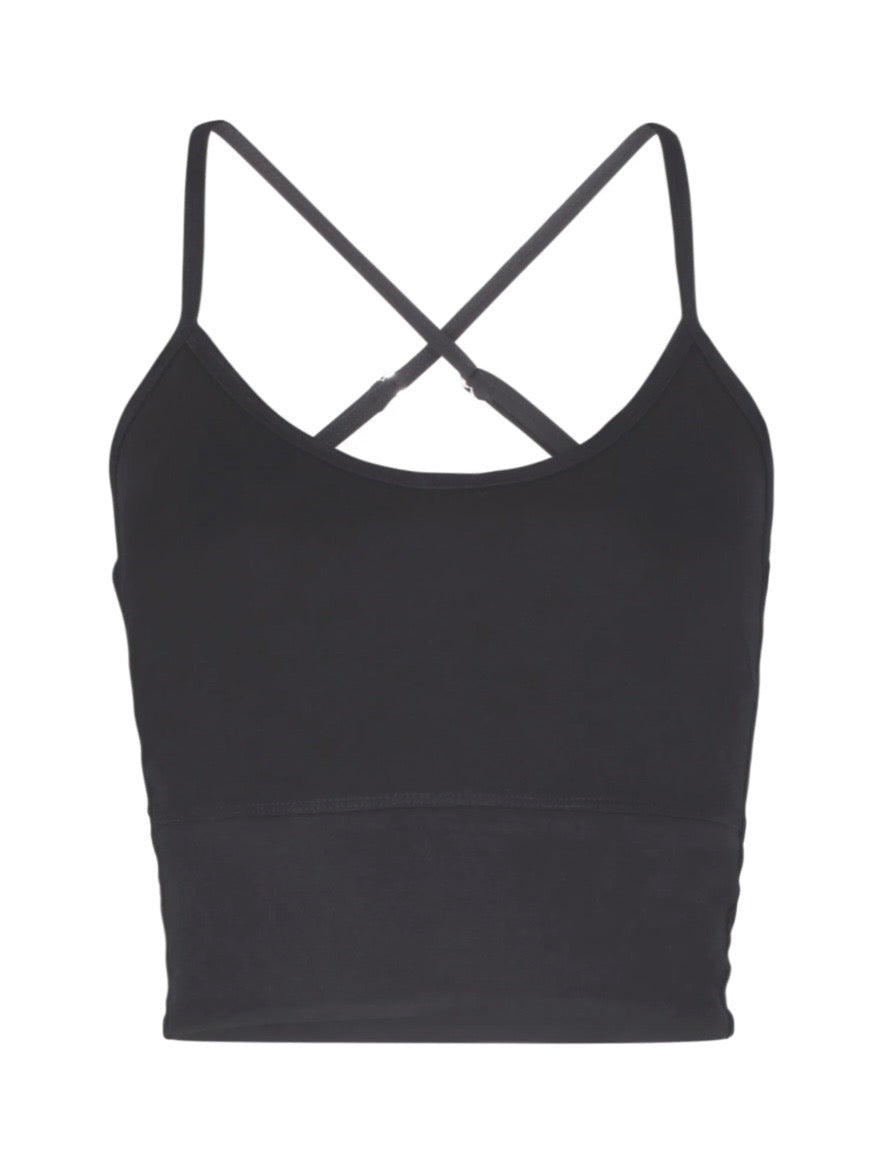 PINKY & KAMAL II FLOW Crop Top - slate