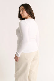 Primi II CARINA Henley L/S - white