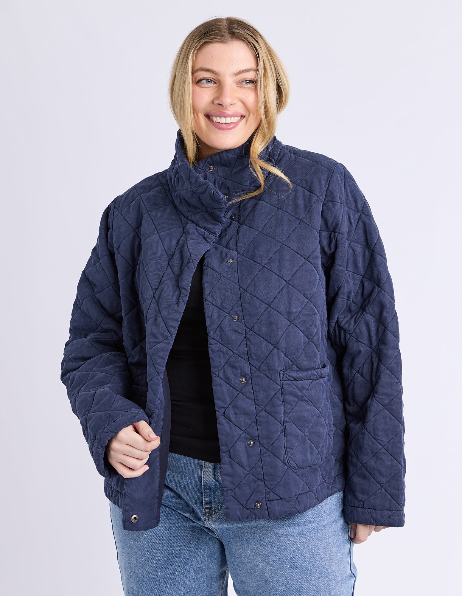 Elm Lifestyle II AURORA Quilted Jacket - navy