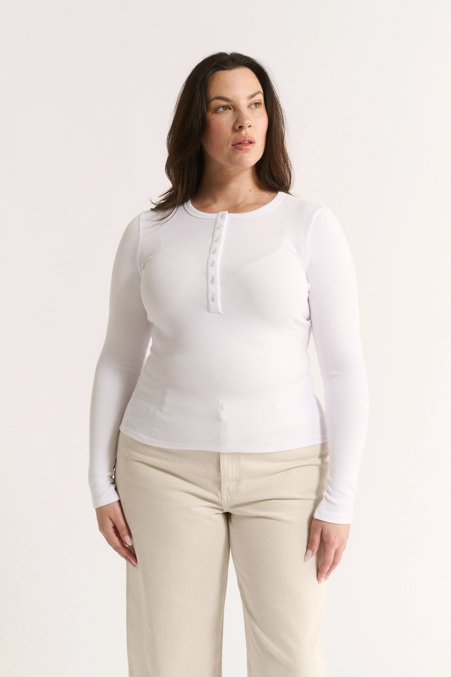 Primi II CARINA Henley L/S - white