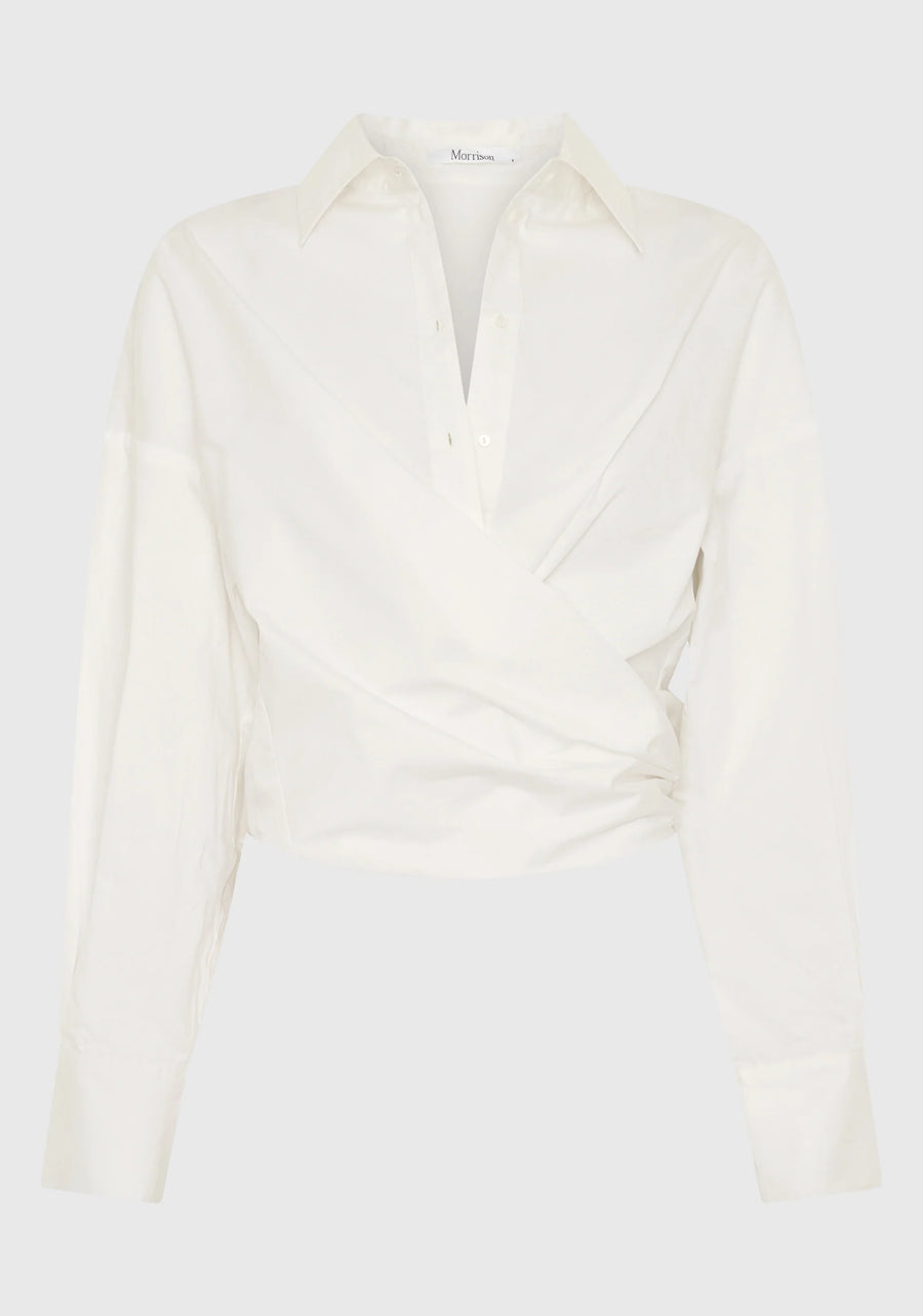 Morrison II CHARLOTTE Wrap Shirt - white