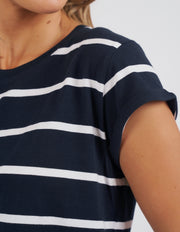 Foxwood II MANLY Stripe Tee - navy