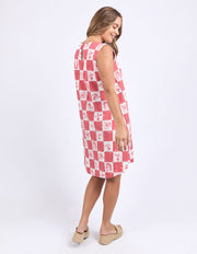 FOXWOOD II BIARITTZ DRESS - Crimson Print