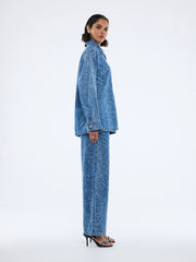 ENA Pelly II LISA Denim Shirt - Animal Blue