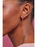 Coco & Tourmaline Hoop Earrings - Yellow Gold