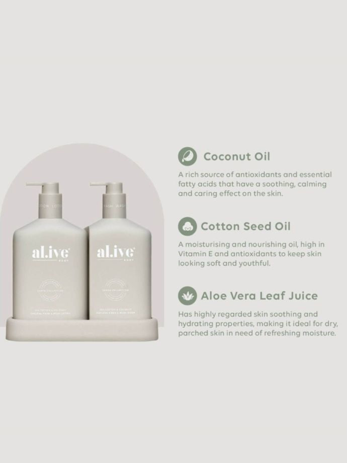 al.ive II  WASH & LOTION Duo - sea cotton & coconut