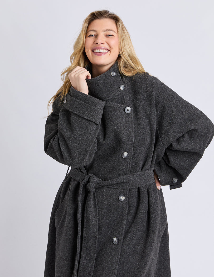 Elm Lifestyle II CAROLINE Coat - charcoal grey
