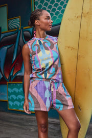 Circular II VIOLET Tank - wave