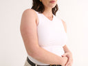 Holly High V Tank - White