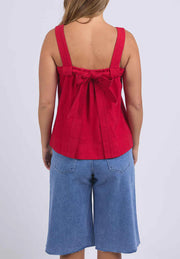 FOXWOOD II Lourdes Top - Crimson