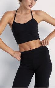 PINKY & KAMAL II FLOW Crop Top - black