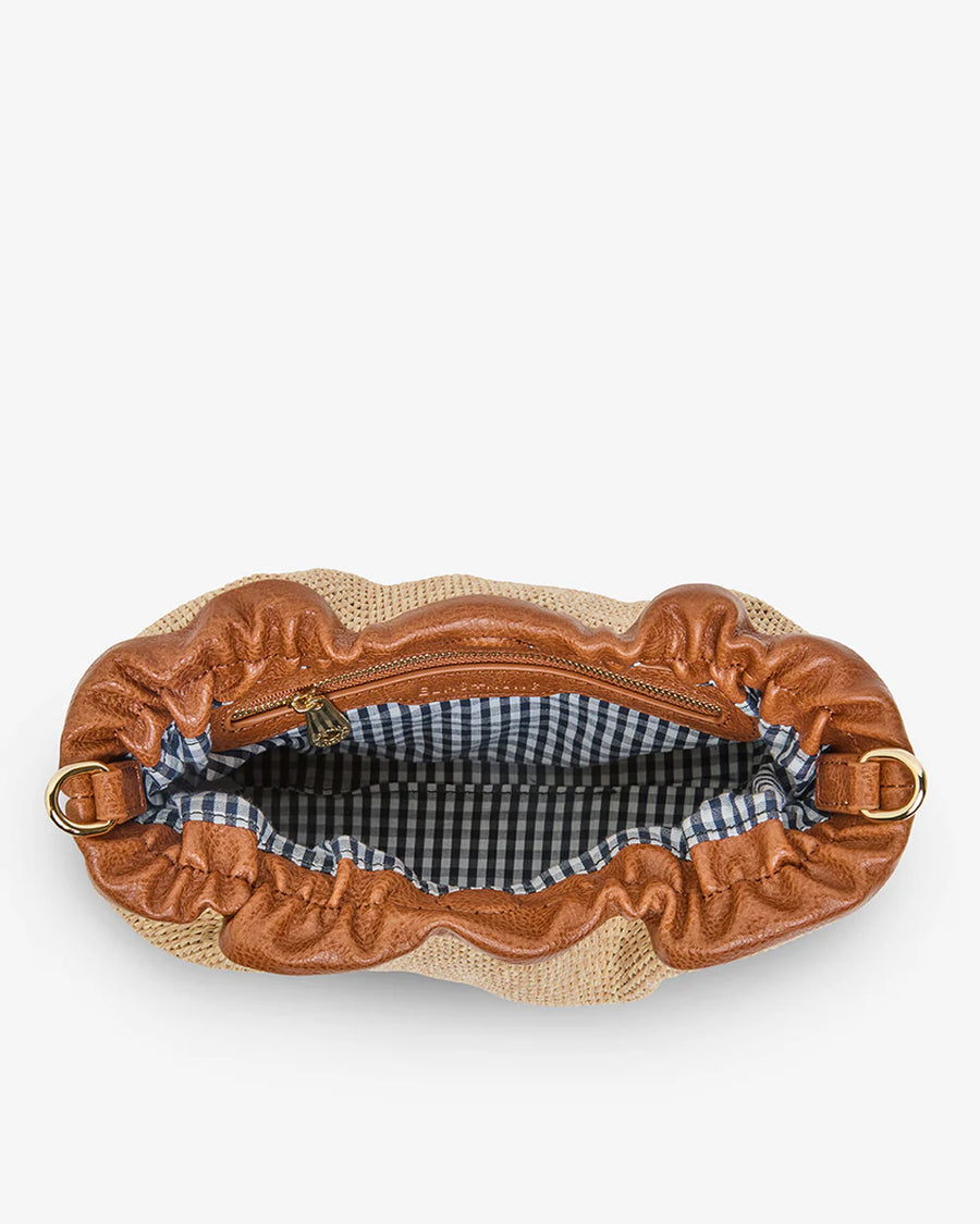 Elms & King II MONTY Crossbody bag - Tan Weave