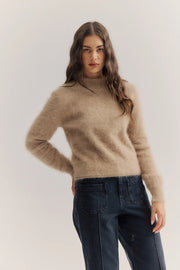 World Of Nomads II PIA Cropped Knit - Latte