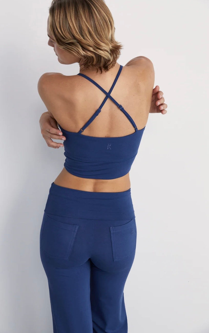 PINKY & KAMAL II FLOW Crop top - indigo