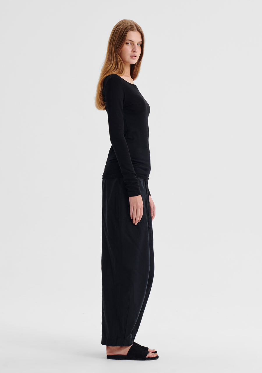 Morrison II MORRI Merino Round Neck - black