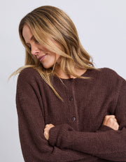 Foxwood II MURPHY Knit Cardigan - coffee