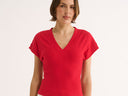 Kelly V Tee - Red