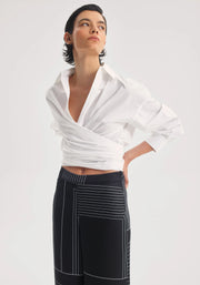 Morrison II CHARLOTTE Wrap Shirt - white