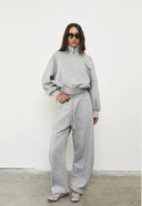 Barrel Fleece Track Pant - Grey Marle