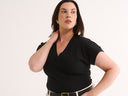Kelly V Tee - Black