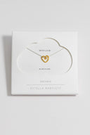 Wire Heart Necklace - Gold