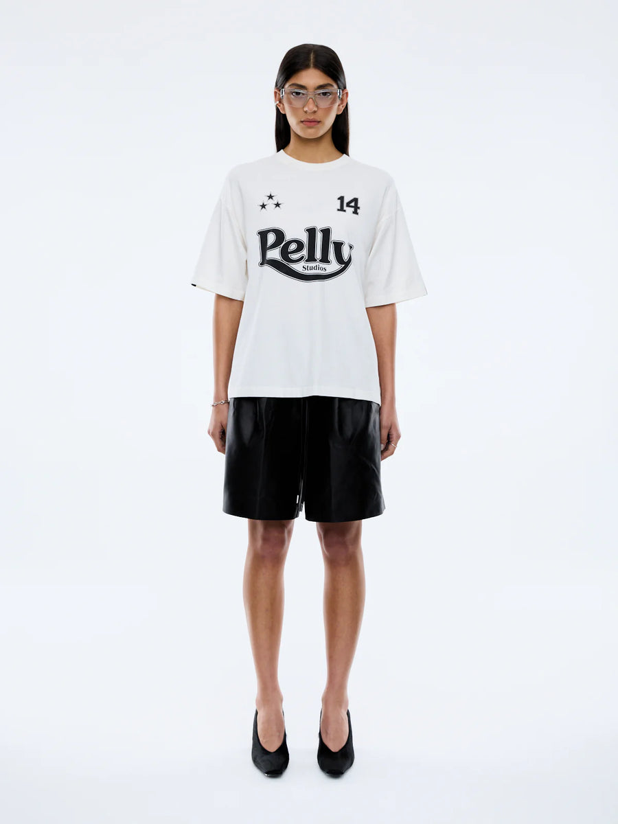 ENA Pelly II RACING PELLY SWOOP Tee - vintage white